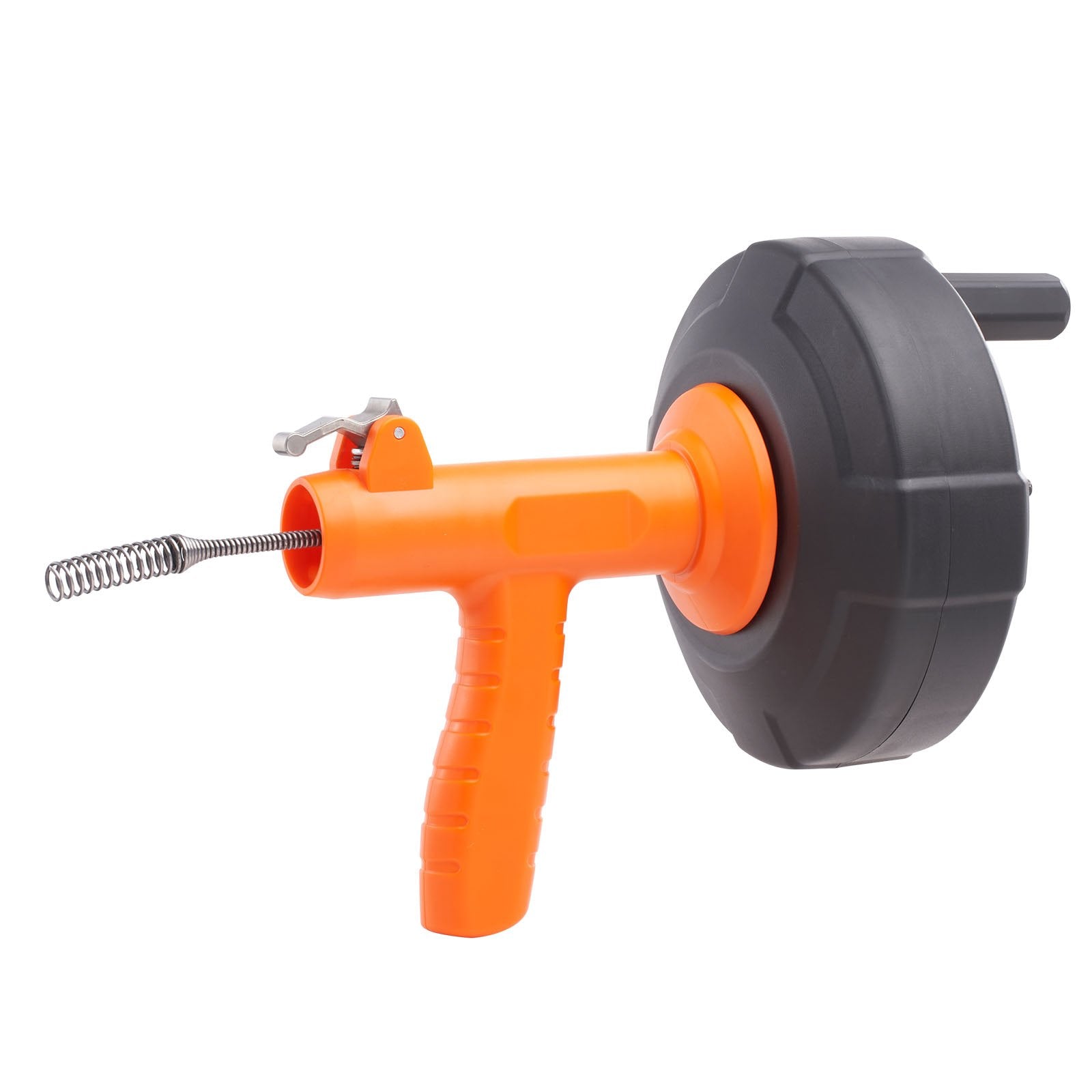 Drain Auger 25ft 1/4in Drum Plumbing Drain Snake Clog Remover Autofeed V952-JXKSC25FT14IN9TZMV0