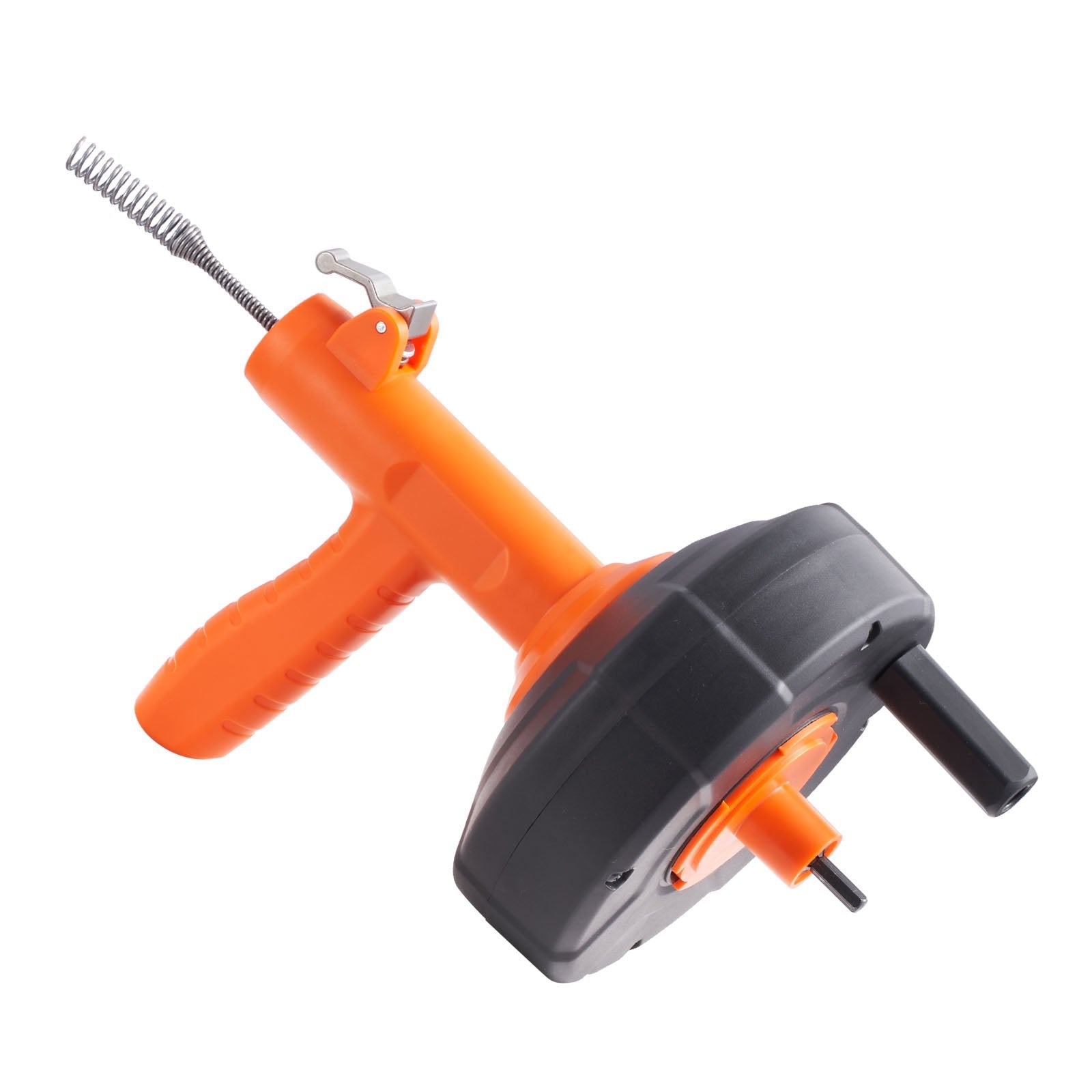 Drain Auger 25ft 1/4in Drum Plumbing Drain Snake Clog Remover Autofeed V952-JXKSC25FT14IN9TZMV0