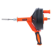 Drain Auger 25ft 1/4in Drum Plumbing Drain Snake Clog Remover Manual-feed V952-JXKSC25FT14INJ1BPV0