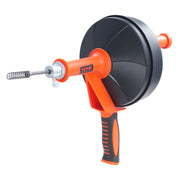 Drain Auger 25ft 1/4in Drum Plumbing Drain Snake Clog Remover Manual-feed V952-JXKSC25FT14INJ1BPV0