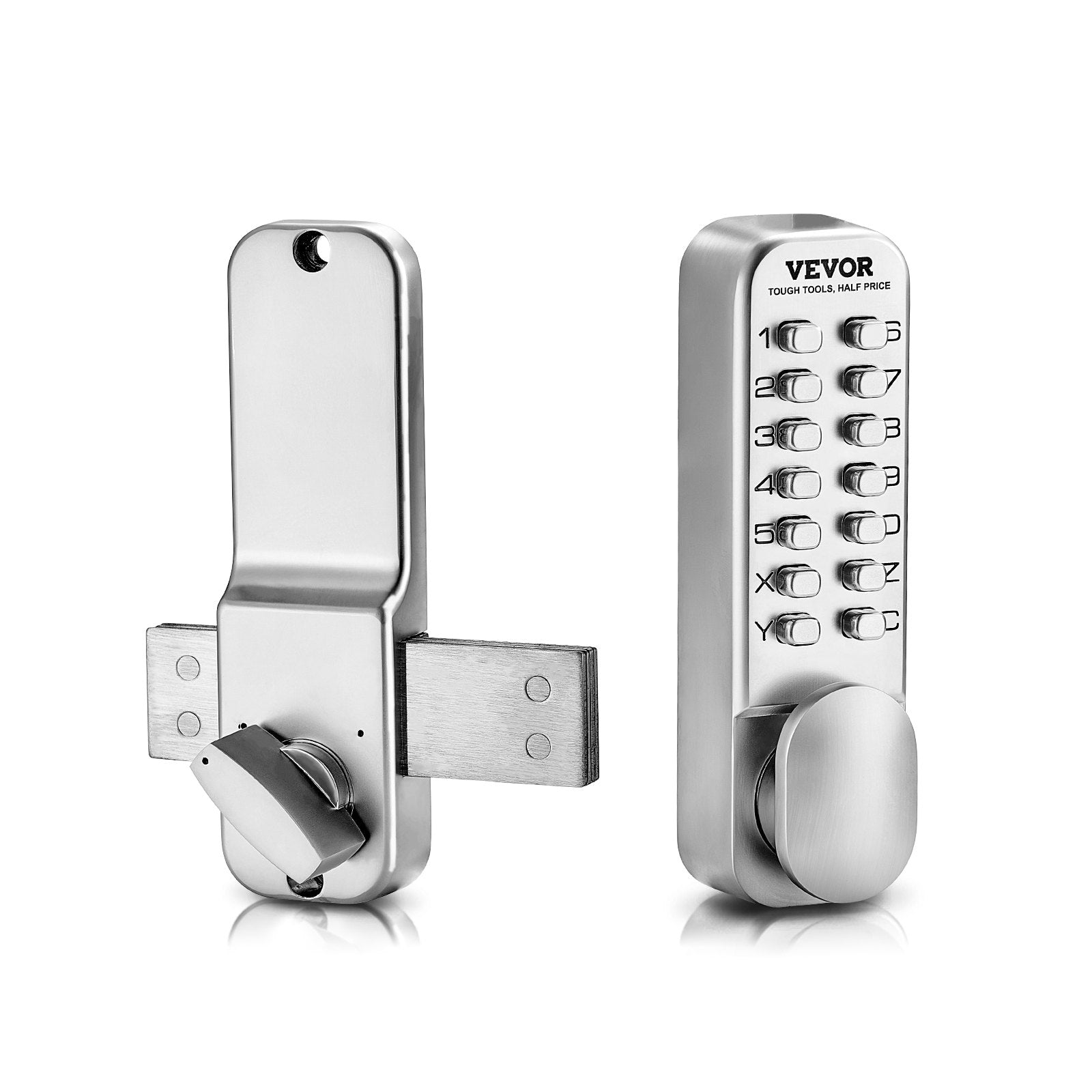 Mechanical Keyless Entry Door Lock, 14 Key Mechanical Door Lock, Mechanical Keypad Door Lock with Adjustable V952-JXMMSBMAZSZMD0O8HV0