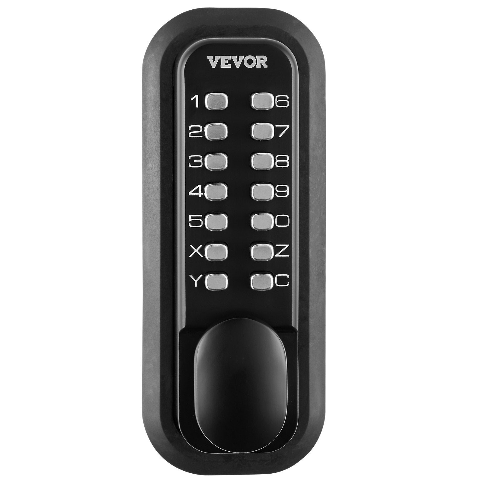 Mechanical Keyless Entry Door Lock, 14 Digit Keypad, Water-proof Zinc Alloy, Outdoor Gate Door Locks Set with V952-JXMMSBMAZSZMEOO20V0