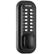 Mechanical Keyless Entry Door Lock, 14 Digit Keypad, Water-proof Zinc Alloy, Outdoor Gate Door Locks Set with V952-JXMMSBMAZSZMEOO20V0