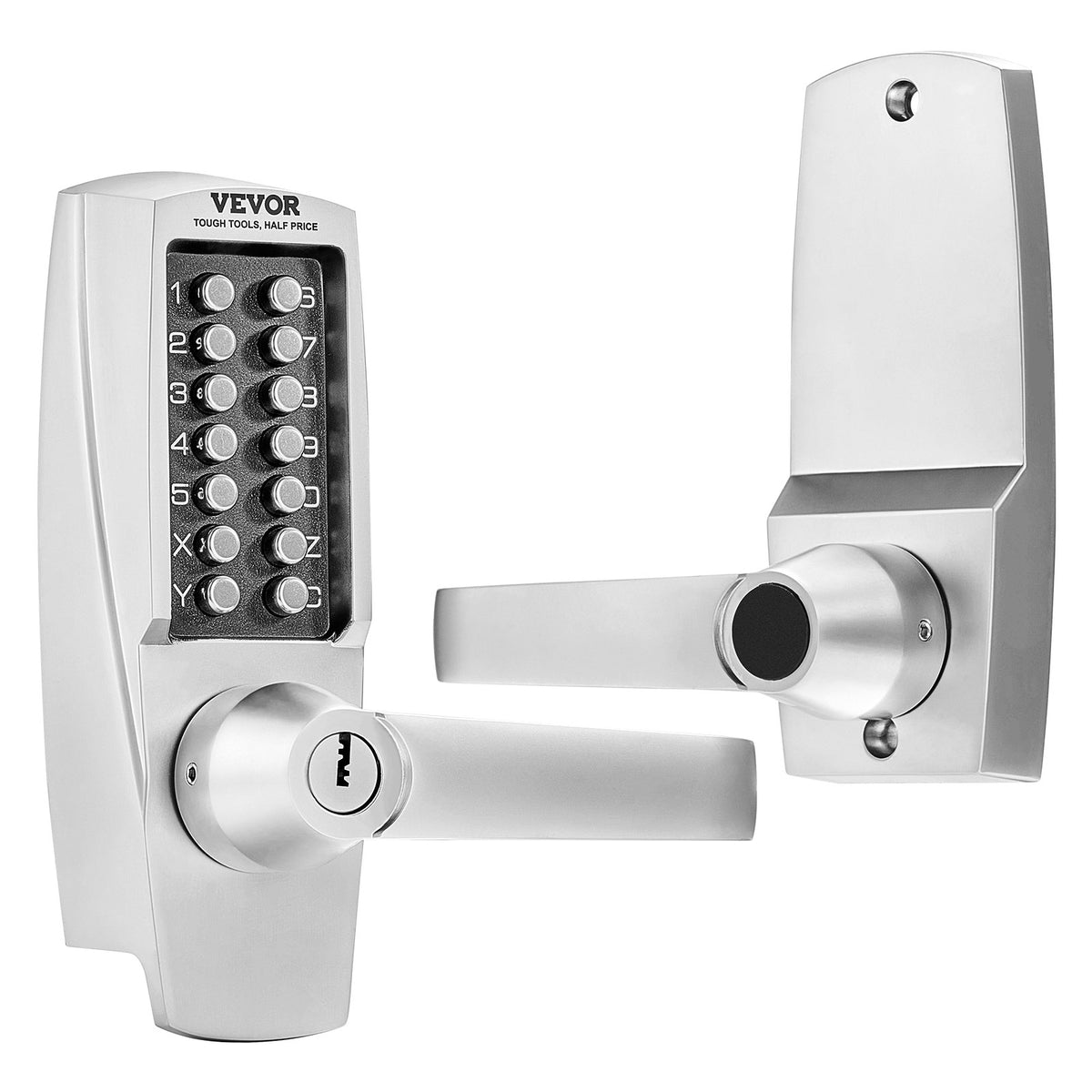 Mechanical Keyless Entry Door Lock, 14 Key Mechanical Door Lock with Keys, Mechanical Keypad Door Lock with V952-JXMMSQRSSZMM4OC12V0