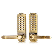 Mechanical Keyless Entry Door Lock, 14 Key Mechanical Door Lock, Mechanical Keypad Door Lock with Handle, V952-JXMMSQRSSZMM8DYARV0