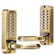 Mechanical Keyless Entry Door Lock, 14 Key Mechanical Door Lock, Mechanical Keypad Door Lock with Handle, V952-JXMMSQRSSZMM8DYARV0