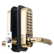 Mechanical Keyless Entry Door Lock, 14 Key Mechanical Door Lock, Mechanical Keypad Door Lock with Handle, V952-JXMMSQRSSZMM8DYARV0