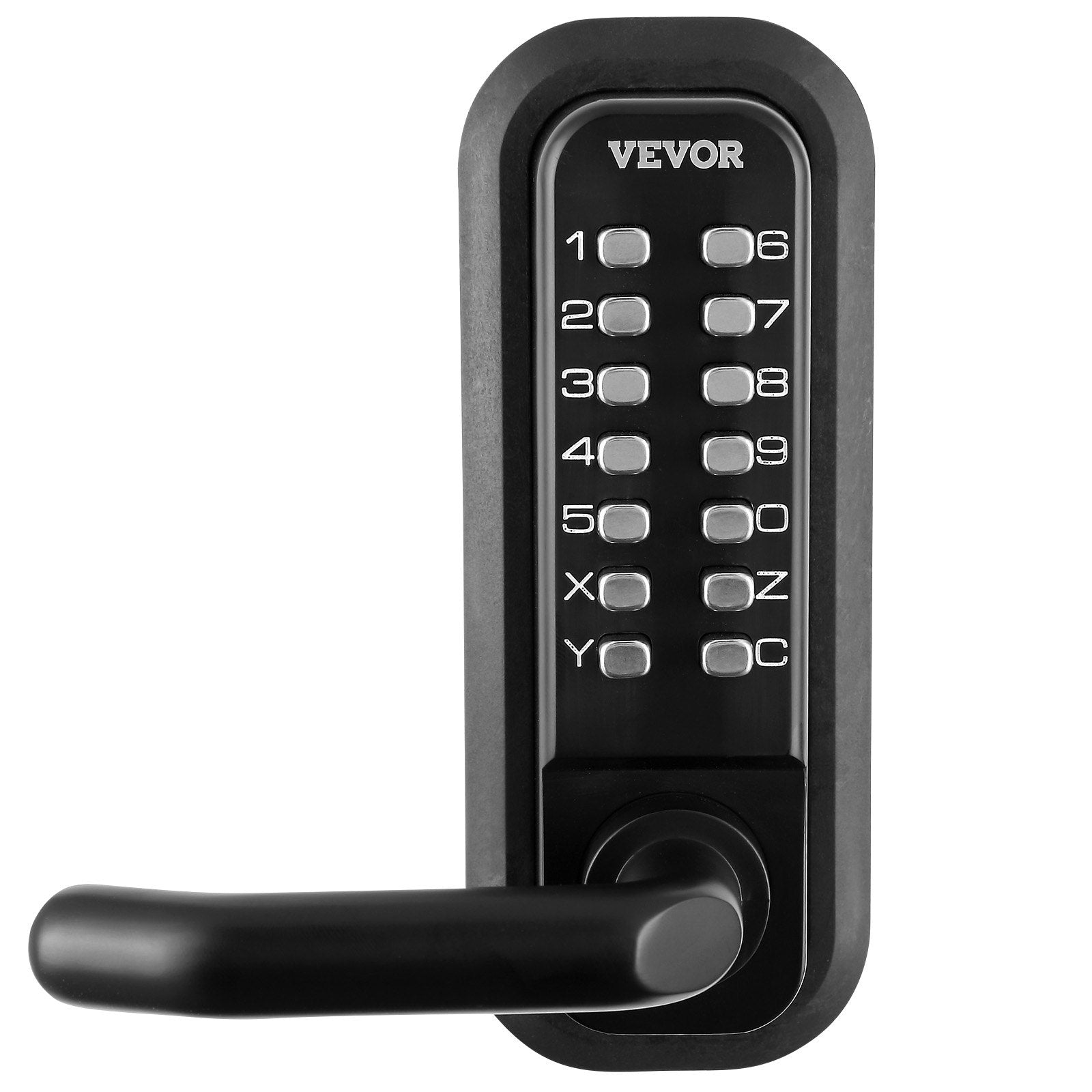 Mechanical Keyless Entry Door Lock 14 Digit Keypad and Handle Embedded V952-JXMMSQRSSZMMDZSMAV0