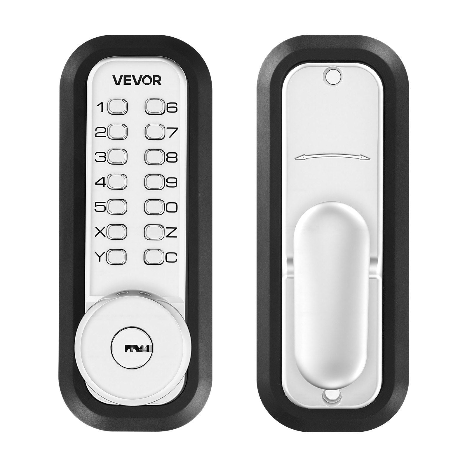 Mechanical Keyless Entry Door Lock, 2.0 Code Upgrade, 4-7 Digits Code, Single-Sided Push Button Combination V952-JXMMSYSQXQRSNIU67001V0