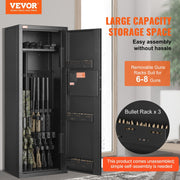 6-8 Rifles Gun Safe, Rifle Safe with Lock & Digital Keypad, Quick Access Tall Gun Storage Cabinet with V952-JXSQJPZS8Z002XKG0V9