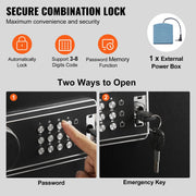 6-8 Rifles Gun Safe, Rifle Safe with Lock & Digital Keypad, Quick Access Tall Gun Storage Cabinet with V952-JXSQJPZS8Z002XKG0V9