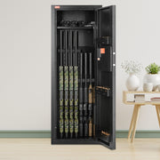 6-8 Rifles Gun Safe, Rifle Safe with Lock & Digital Keypad, Quick Access Tall Gun Storage Cabinet with V952-JXSQJPZS8Z002XKG0V9