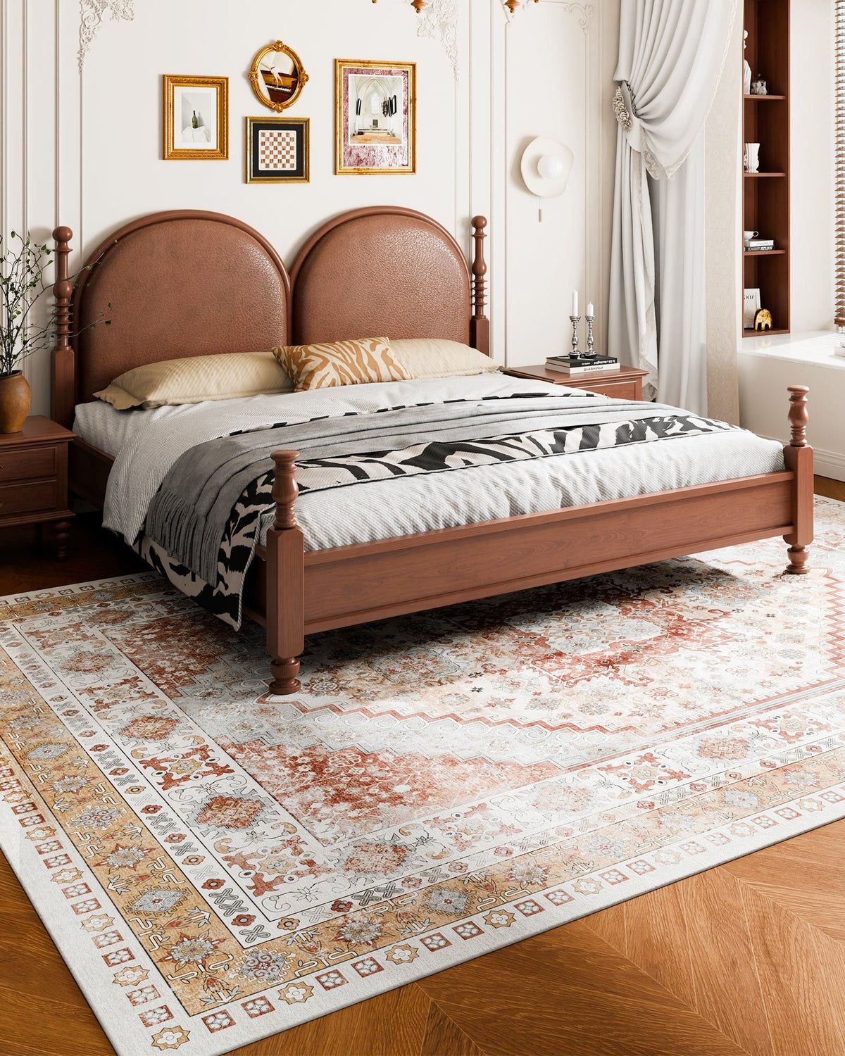 Area Rug, 2743.2 x 3658 mm Large Washable Rug, Non-Slip and Tear-Resistant Soft Carpet, Pet & Child Friendly V952-JXTDDT9X12FTBTP1I001V0