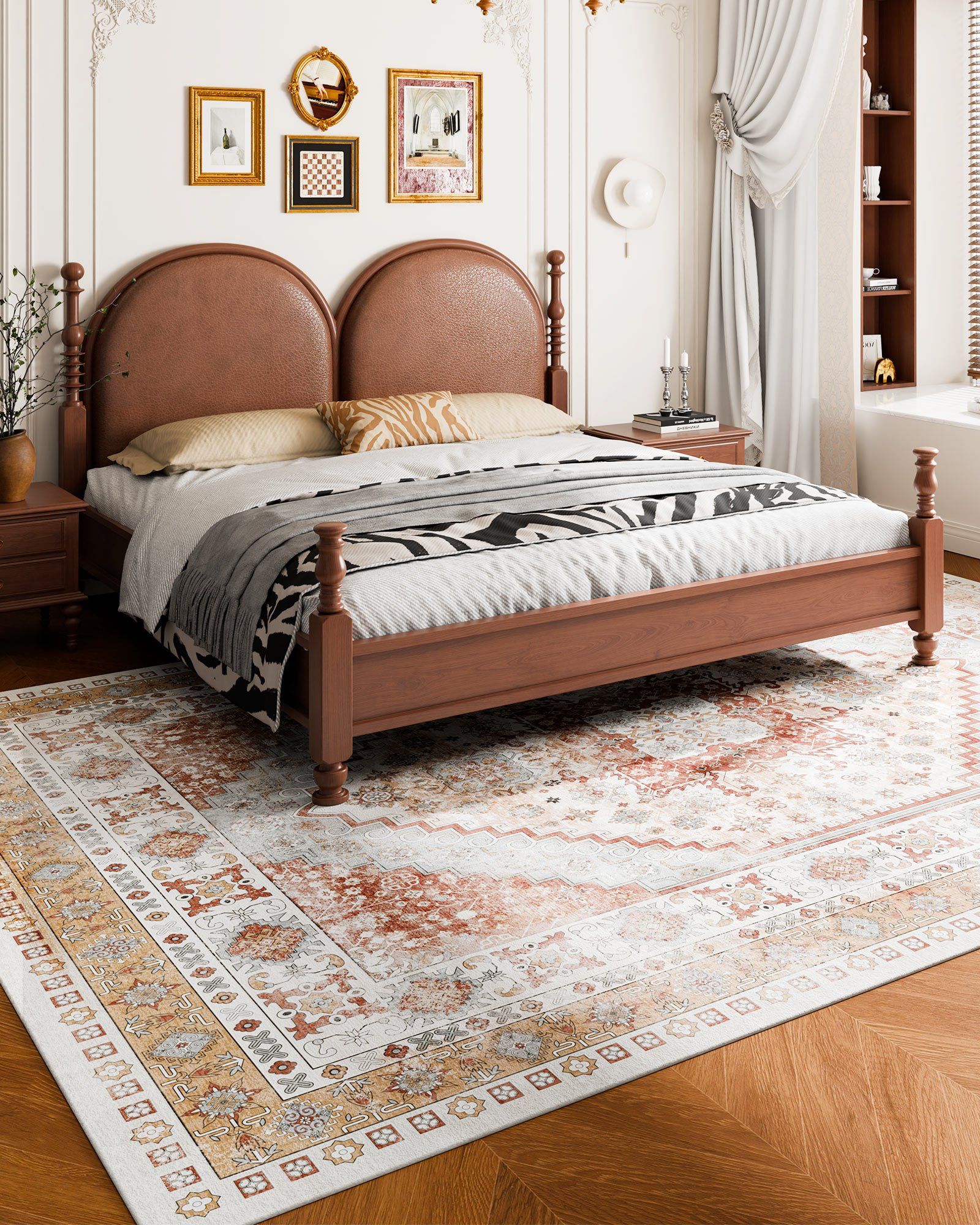 Area Rug, 2743.2 x 3658 mm Large Washable Rug, Non-Slip and Tear-Resistant Soft Carpet, Pet & Child Friendly V952-JXTDDT9X12FTBTP1I001V0