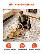 Area Rug, 2743.2 x 3658 mm Large Washable Rug, Non-Slip and Tear-Resistant Soft Carpet, Pet & Child Friendly V952-JXTDDT9X12FTBTP1I001V0