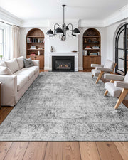 Area Rug, 2743.2 x 3658 mm Large Washable Boho Rug, Non-Slip and Tear-Resistant Soft Carpet, Pet & Child V952-JXTDDT9X12FTN8946001V0