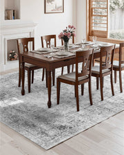 Area Rug, 2743.2 x 3658 mm Large Washable Boho Rug, Non-Slip and Tear-Resistant Soft Carpet, Pet & Child V952-JXTDDT9X12FTN8946001V0
