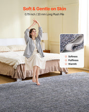 Indoor Plush Area Rugs, 2.74 x 3.66 m Plush Carpet, Area Rugs Furry with Long Plushs Pile, Thick & Durable V952-JXTDDTSSCR9X6FZJ6001V0