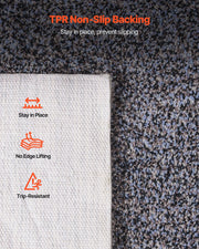 Indoor Plush Area Rugs, 2.74 x 3.66 m Plush Carpet, Area Rugs Furry with Long Plushs Pile, Thick & Durable V952-JXTDDTSSCR9X6FZJ6001V0