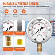 Hydraulic Pressure Test Kit, 250/400/600bar, 3 Gauges 11 Test Couplings 3 Test Hoses, Excavator Hydraulic V952-JXYBZ3T11G0050BLLV0