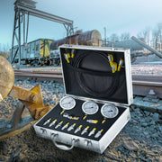 Hydraulic Pressure Test Kit, 250/400/600bar, 3 Gauges 11 Test Couplings 3 Test Hoses, Excavator Hydraulic V952-JXYBZ3T11G0050BLLV0