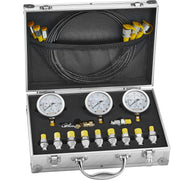 Hydraulic Pressure Test Kit, 250/400/600bar, 3 Gauges 11 Test Couplings 3 Test Hoses, Excavator Hydraulic V952-JXYBZ3T11G0050BLLV0