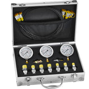 Hydraulic Pressure Test Kit, 250/400/600bar, 3 Gauges 9 Test Couplings 3 Test Hoses, Excavator Hydraulic Test V952-JXYBZ3T9G000XHZ9IV0