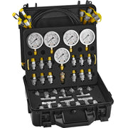 Hydraulic Pressure Test Kit, 10/100/250/400/600bar, 5 Gauges 13 Couplings 14 Tee Connectors 5 Test Hoses, V952-JXYBZ5T13G0031N8JV0