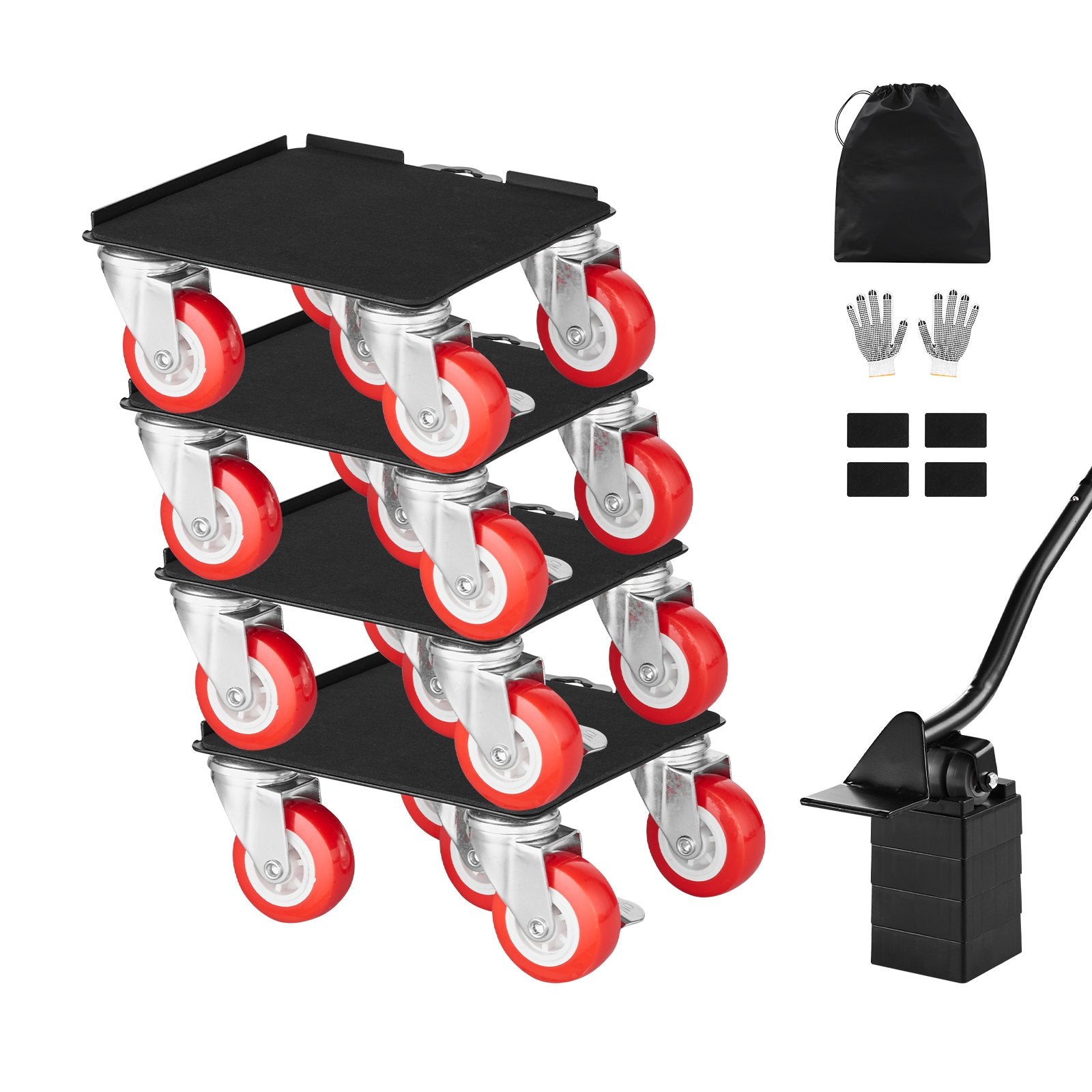 Furniture Dolly Heavy Duty Furniture Mover with 5 Wheels 1575 kg Capacity V952-JXYDHBJYWXL5M3M7FV0
