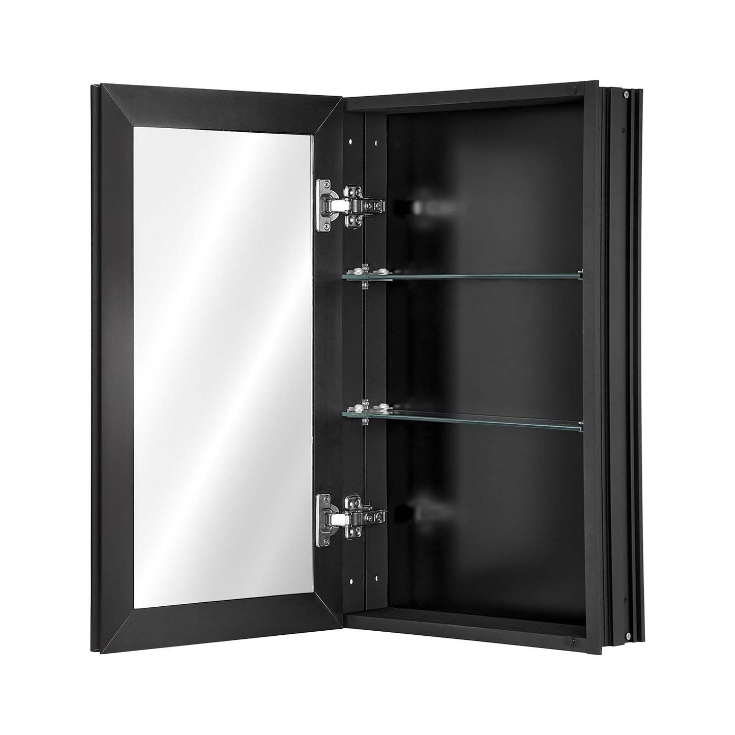 Medicine Cabinet, 14 x 24 inches, Medicine Cabinet for Bathroom with Mirror, Aluminum Frame Bathroom Wall V952-JXYJJXJ1424I3OO5PV0