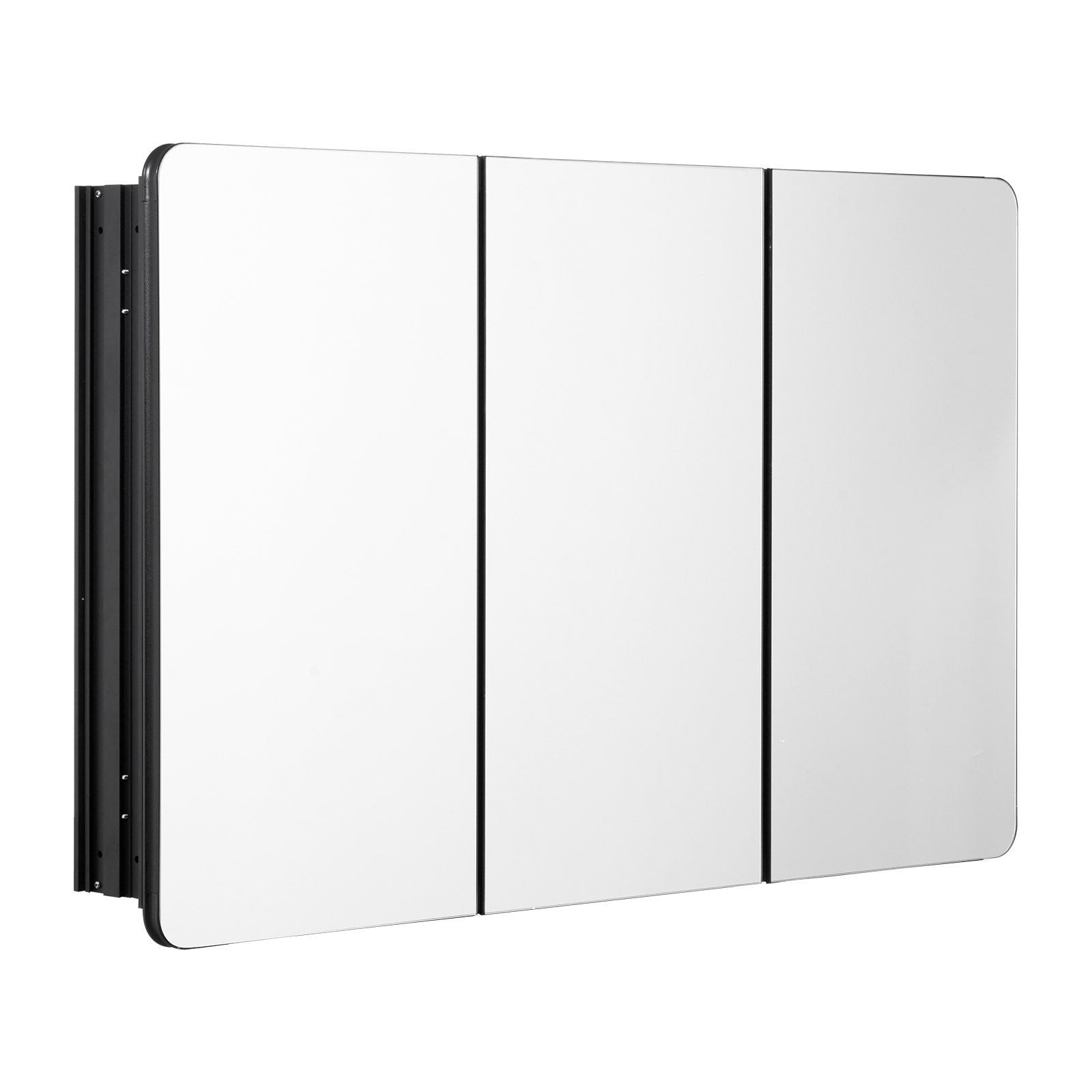 Medicine Cabinet, 25.5 x 40 inch, Medicine Cabinet for Bathroom with Mirror, Aluminum Frame Bathroom Wall V952-JXYJJXJ25540X2HYLV0
