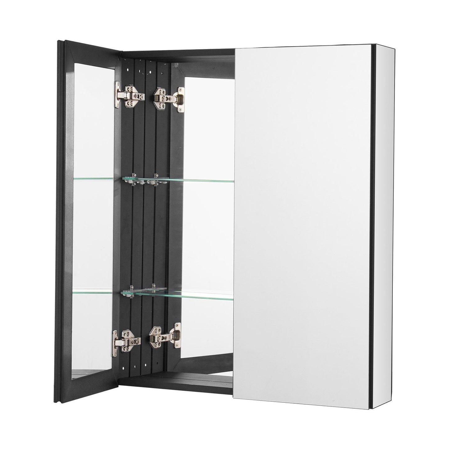 Medicine Cabinet, 26 x 30 inch, Medicine Cabinet for Bathroom with Mirror, Aluminum Frame Bathroom Wall V952-JXYJJXJ2630IPL2I7V0