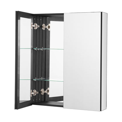 Medicine Cabinet, 26 x 30 inch, Medicine Cabinet for Bathroom with Mirror, Aluminum Frame Bathroom Wall V952-JXYJJXJ2630IPL2I7V0