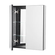 Medicine Cabinet, 26 x 30 inch, Medicine Cabinet for Bathroom with Mirror, Aluminum Frame Bathroom Wall V952-JXYJJXJ2630IPL2I7V0