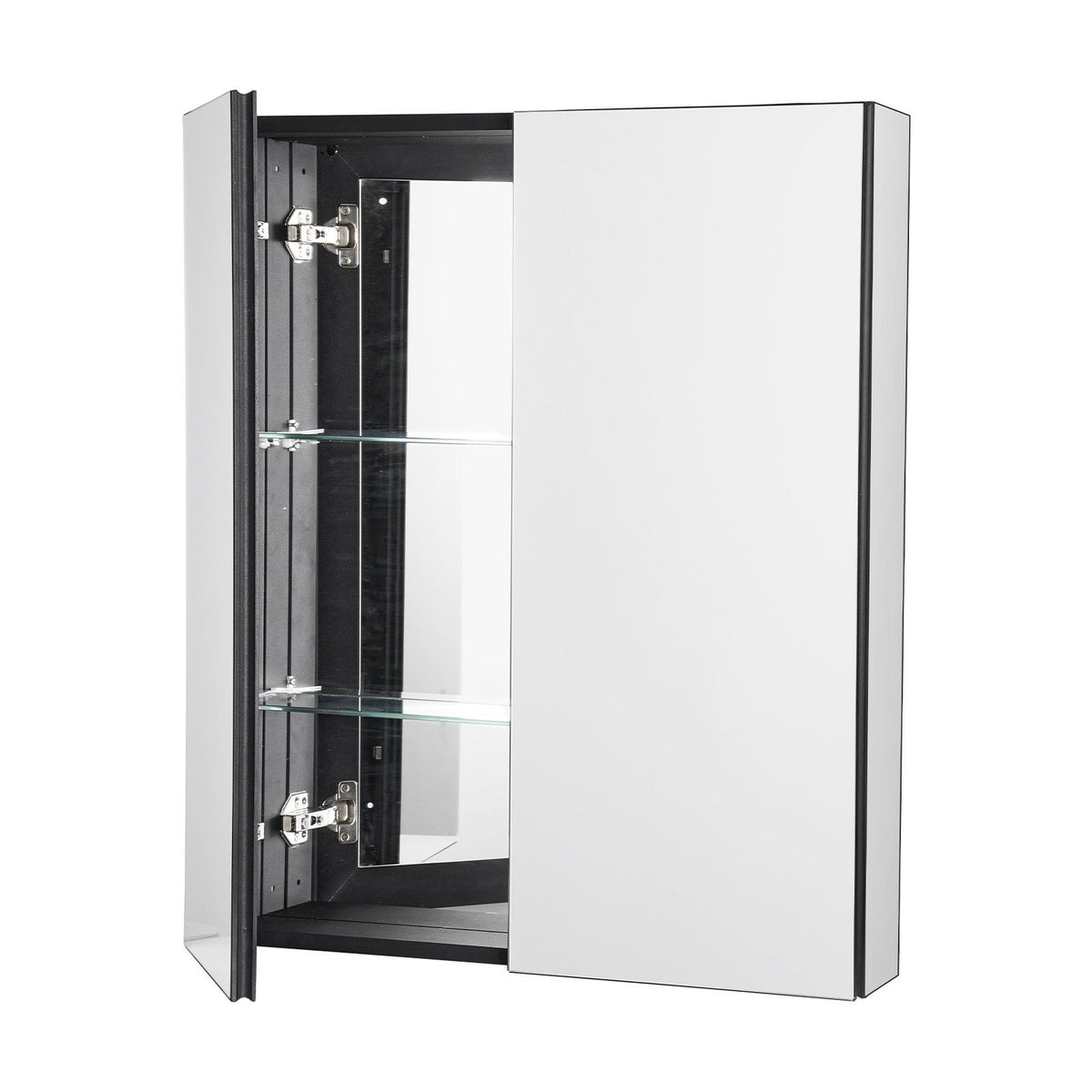 Medicine Cabinet, 26 x 30 inch, Medicine Cabinet for Bathroom with Mirror, Aluminum Frame Bathroom Wall V952-JXYJJXJ2630IPL2I7V0