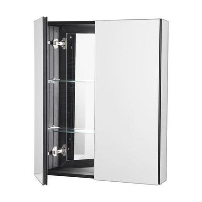 Medicine Cabinet, 26 x 30 inch, Medicine Cabinet for Bathroom with Mirror, Aluminum Frame Bathroom Wall V952-JXYJJXJ2630IPL2I7V0