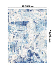 Area Rug, 1524x2133.6mm Large Washable Rug, Non-Slip and Tear-Resistant Soft Carpet, Pet & Child Friendly V952-JXZXDT5X7FTX23OBS001V0