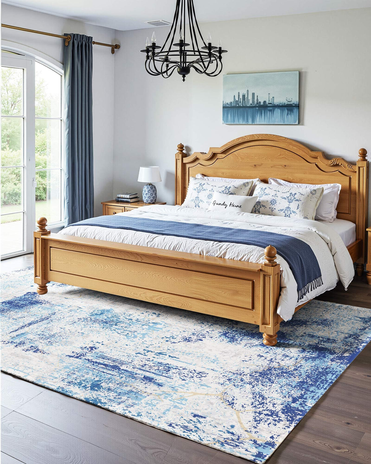 Area Rug, 1524x2133.6mm Large Washable Rug, Non-Slip and Tear-Resistant Soft Carpet, Pet & Child Friendly V952-JXZXDT5X7FTX23OBS001V0