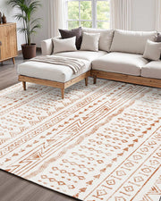 Area Rug, 1524x2133.6mm Large Washable Rug, Non-Slip Tear-Resistant Soft Carpet, Pet & Child Friendly Modern V952-JXZXDT5X7FTXC1AZU001V0