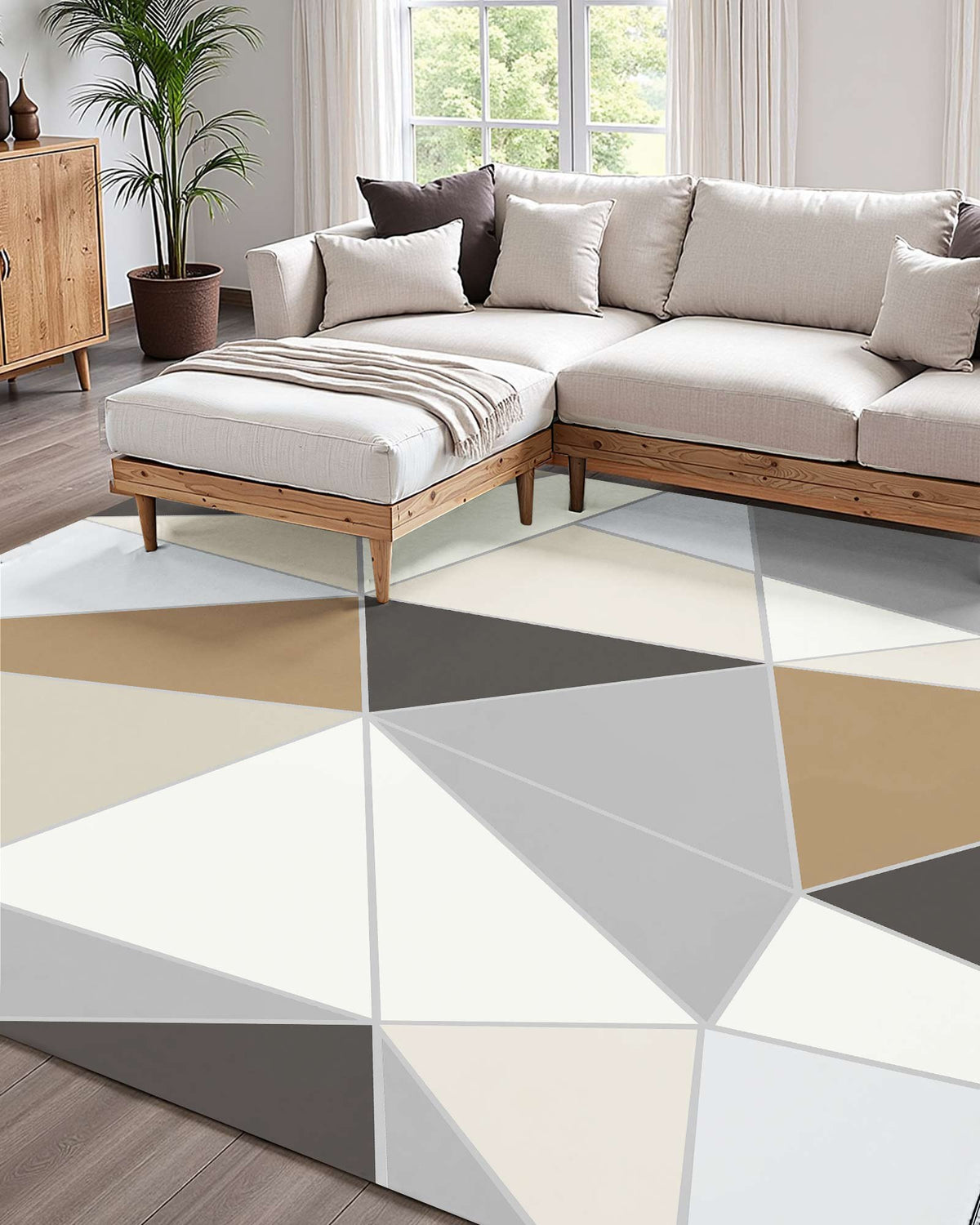 Area Rug, 1524x2133.6mm Large Washable Rug, Non-Slip Tear-Resistant Soft Carpet, Pet & Child Friendly Modern V952-JXZXDT5X7FTXKRKEU001V0