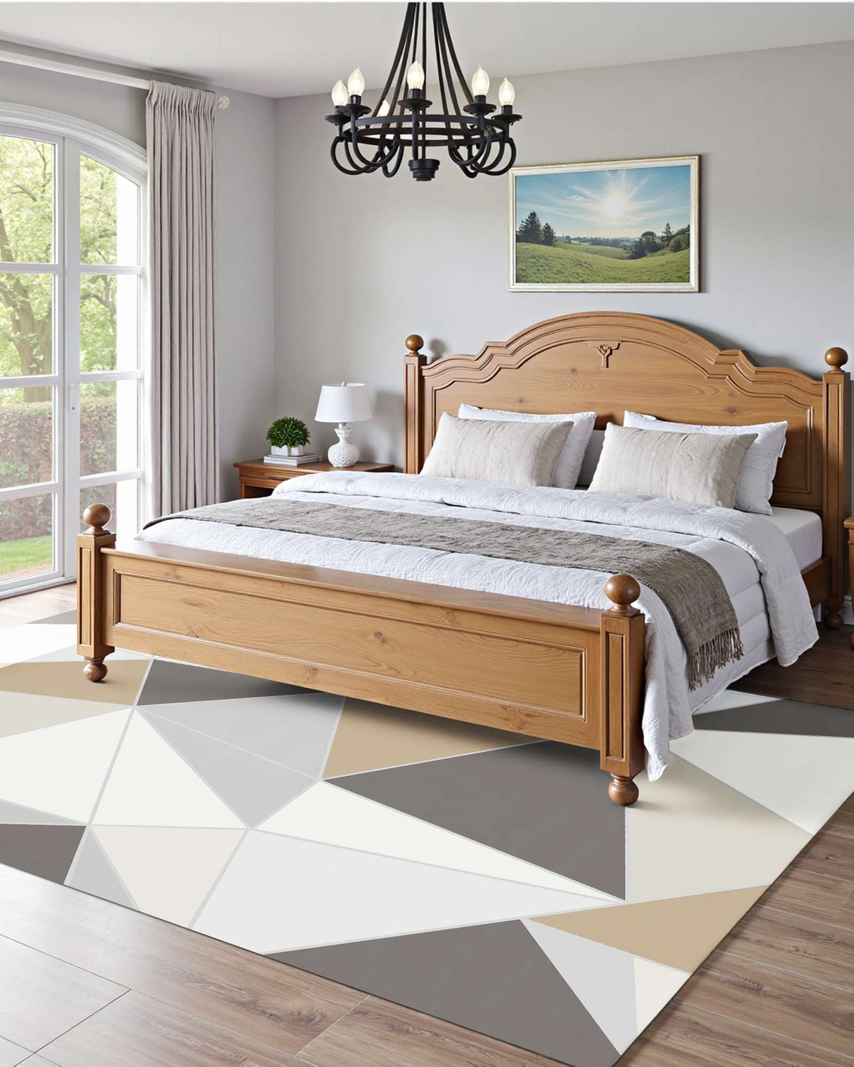 Area Rug, 1524x2133.6mm Large Washable Rug, Non-Slip Tear-Resistant Soft Carpet, Pet & Child Friendly Modern V952-JXZXDT5X7FTXKRKEU001V0