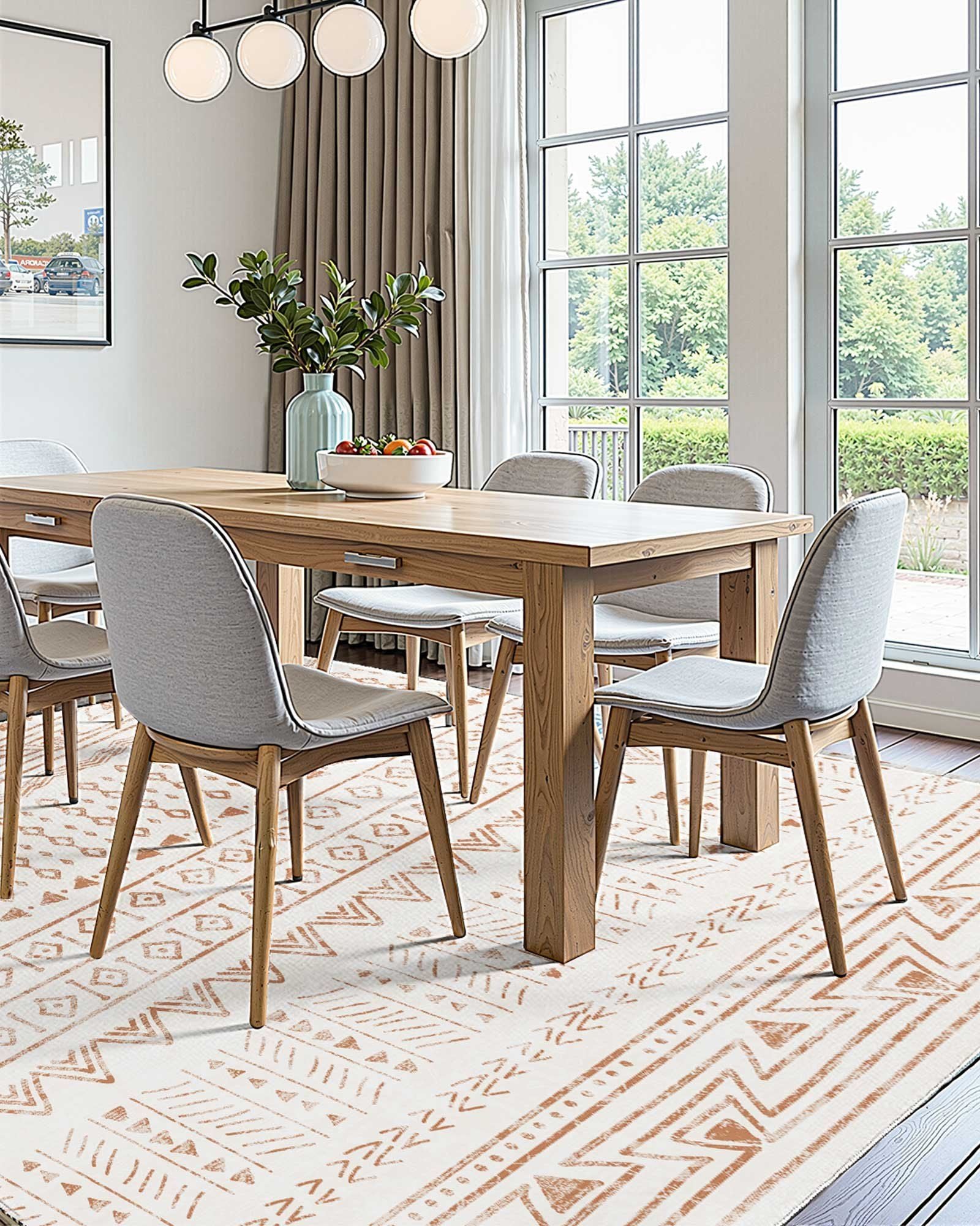 Area Rug, 1524x2438.4mm Large Washable Rug, Non-Slip Tear-Resistant Soft Carpet, Pet & Child Friendly Modern V952-JXZXDT5X8FTXN5M89001V0