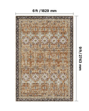Area Rug, 1828.8x2743.2mm Large Washable Rug, Non-Slip Tear-Resistant Soft Carpet, Pet & Child Friendly V952-JXZXDT6X9FTF3O5Q8001V0