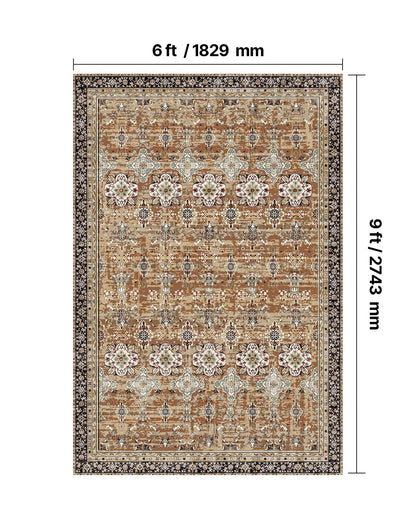 Area Rug, 1828.8x2743.2mm Large Washable Rug, Non-Slip Tear-Resistant Soft Carpet, Pet & Child Friendly V952-JXZXDT6X9FTF3O5Q8001V0