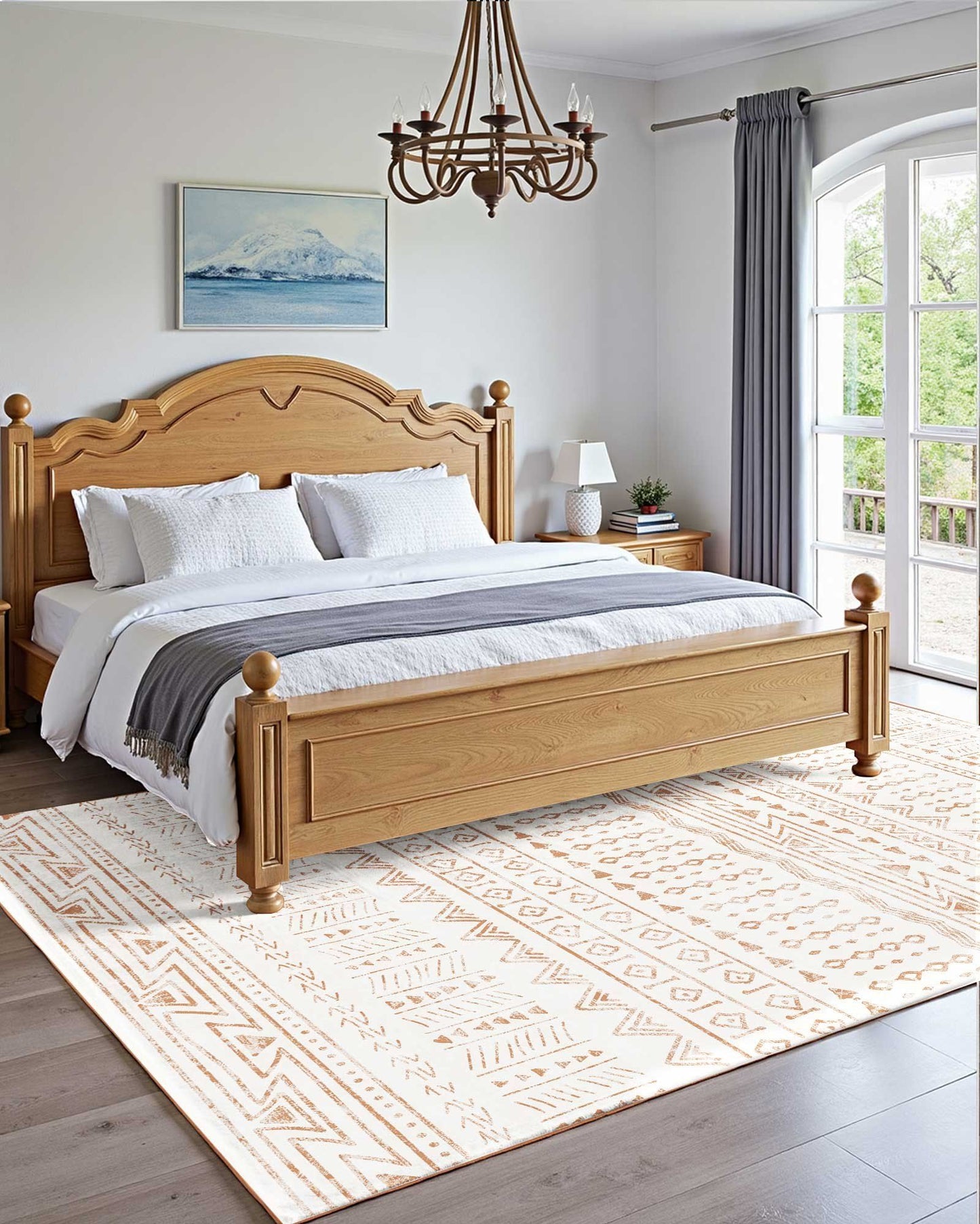 Area Rug, 1828.8x2743.2mm Large Washable Rug, Non-Slip Tear-Resistant Soft Carpet, Pet & Child Friendly V952-JXZXDT6X9FTXNQ5T2001V0