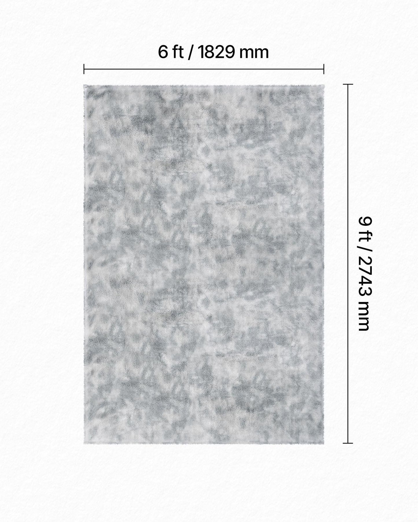 Indoor Plush Area Rugs, 1.83x2.74 m Soft Plush Carpet, FFurry Shag Area Rugs for Living Room, Bedroom, Modern V952-JXZXDTSM6X9FYV2LW001V0