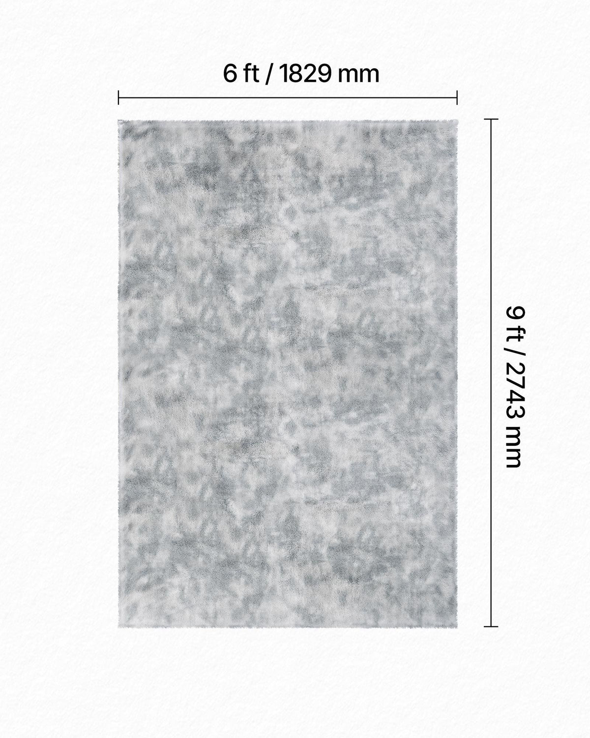 Indoor Plush Area Rugs, 1.83x2.74 m Soft Plush Carpet, FFurry Shag Area Rugs for Living Room, Bedroom, Modern V952-JXZXDTSM6X9FYV2LW001V0