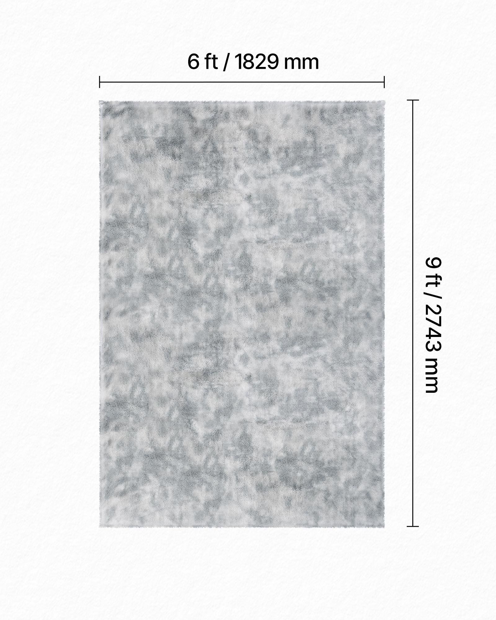 Indoor Plush Area Rugs, 1.83x2.74 m Soft Plush Carpet, FFurry Shag Area Rugs for Living Room, Bedroom, Modern V952-JXZXDTSM6X9FYV2LW001V0
