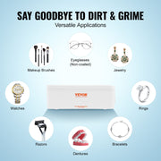 Jewelry Cleaner Ultrasonic Machine, Ultrasonic Cleaner Machine 16oz (470ml) with 4 Timer Modes, Portable V952-JYCSBQXJ35W4BF11TV3