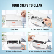 Jewelry Cleaner Ultrasonic Machine, Ultrasonic Cleaner Machine 16oz (470ml) with 4 Timer Modes, Portable V952-JYCSBQXJ35W4BF11TV3